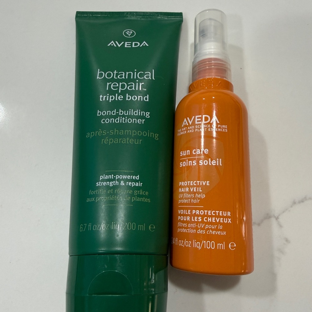 AVEDA Green Botanical Repair Conditioner & Orange Sun Care Protective Hair Veil